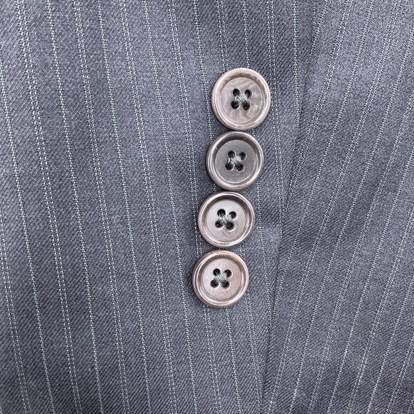 Jos A Banks Blazer Men 42R Gray Pinstripe Gordon Super 150s Wool Signature VTG‎ - Picture 4 of 15